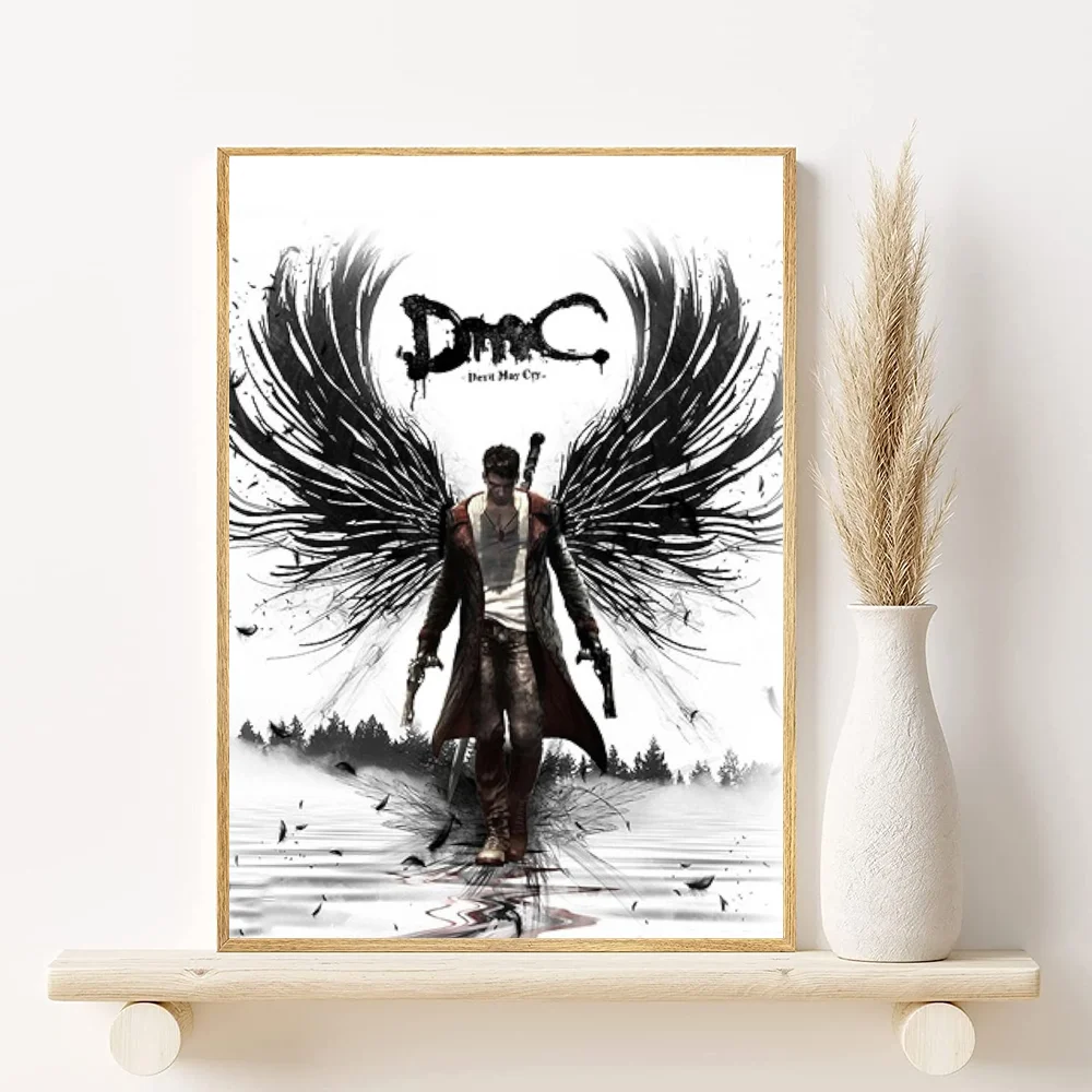 Devil May Cry Anime Poster HD Waterproof PVC Wall Art Decor Anime Wall Poster Peaceful Pleasures Health and Wellness z27 15X20cmNoframe