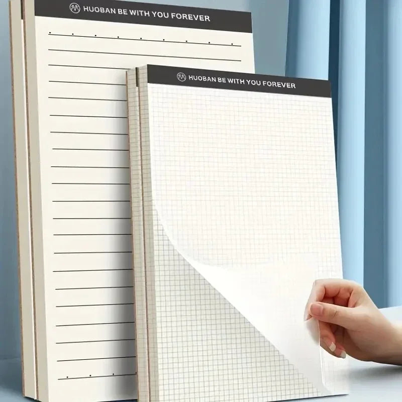 A5 A6 Memo Notepad Grid Lined Paper Header Durable Writing Pads Daily