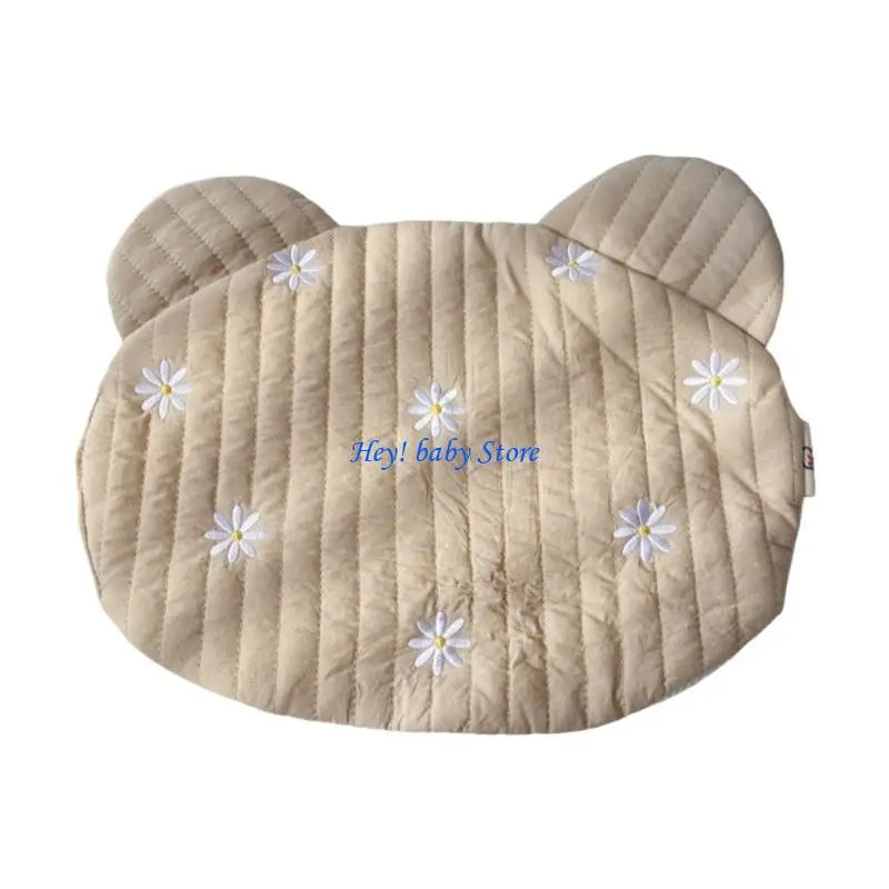 Cartoon Flower Baby Pillow – Soft Cotton Headrest for 0–6 Years