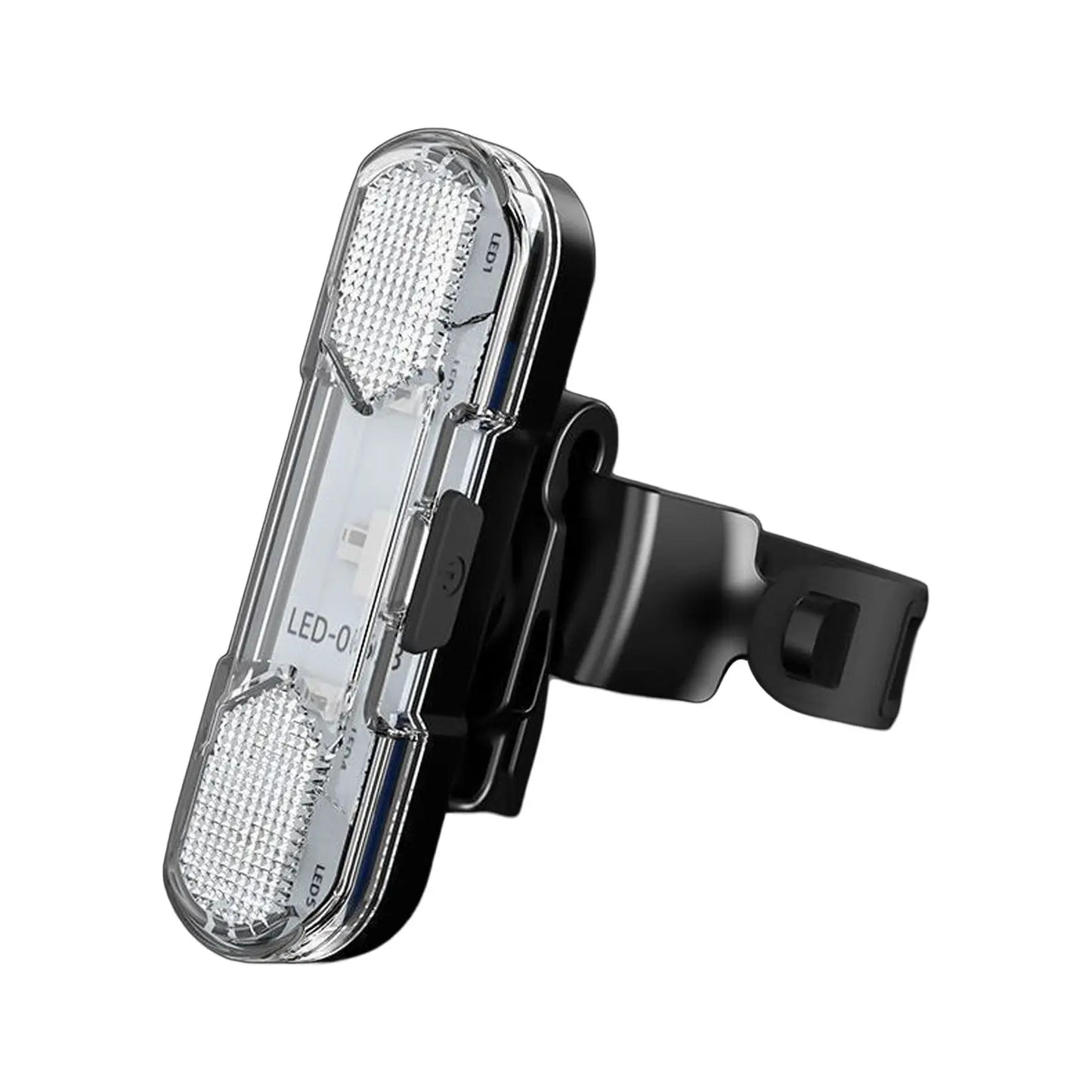 Bicycle Tail Light Waterproof High-Brightness For Mountain Road Cycling Safety Flashing Peaceful Pleasures Health and Wellness WHITE