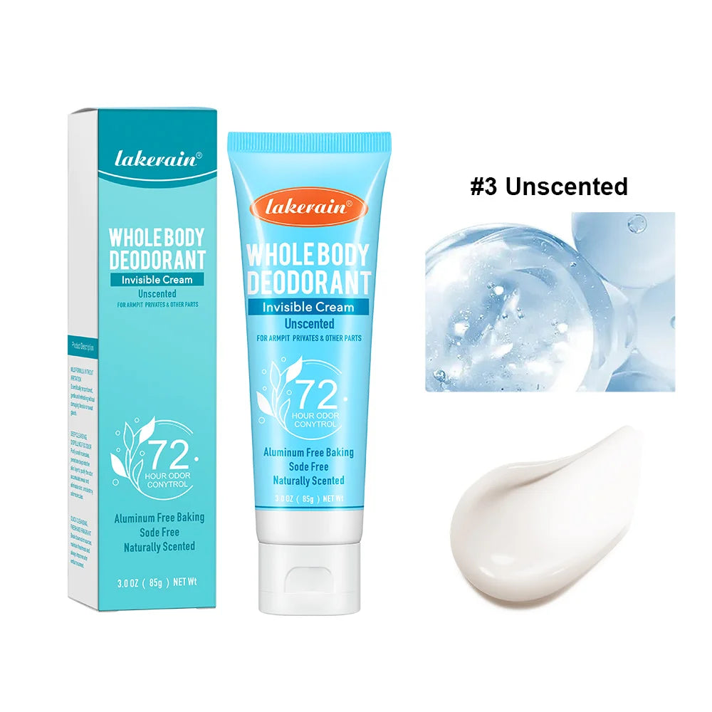 Whole Body Deodorant Deeply Improve Odor Refreshing Non-sticky Mild Formula Multiple Fragrances Creamy Texture Pre-Deodorant Peaceful Pleasures Health and Wellness orange Unscented