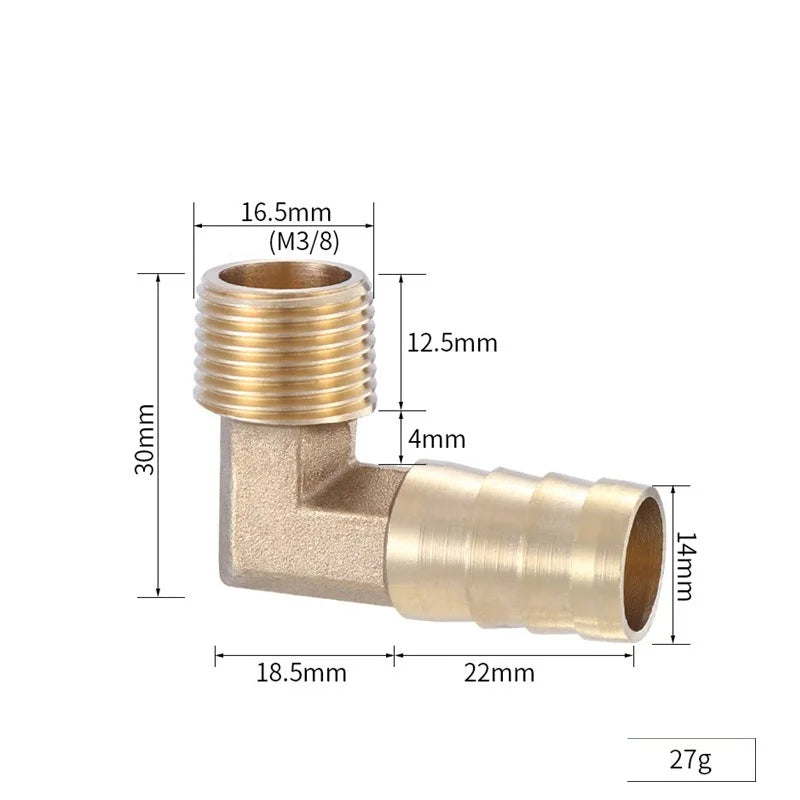 Brass Barb Hose Fitting 4–19mm BSP Female Thread Adapter