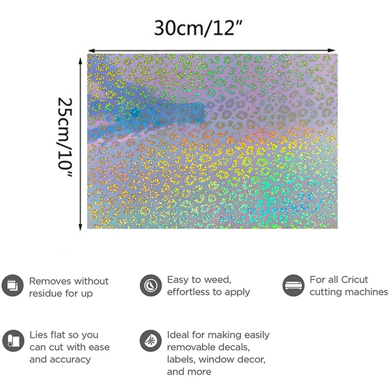 A36T-PVC Colorful Self-Adhesive Sheet Works With Cut And Other Cutters For Window Gift Cards Deco Peaceful Pleasures Health and Wellness