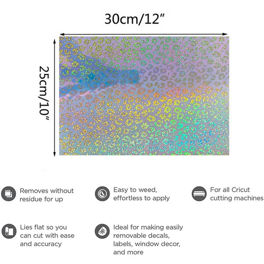 A36T-PVC Colorful Self-Adhesive Sheet Works With Cut And Other Cutters For Window Gift Cards Deco Peaceful Pleasures Health and Wellness