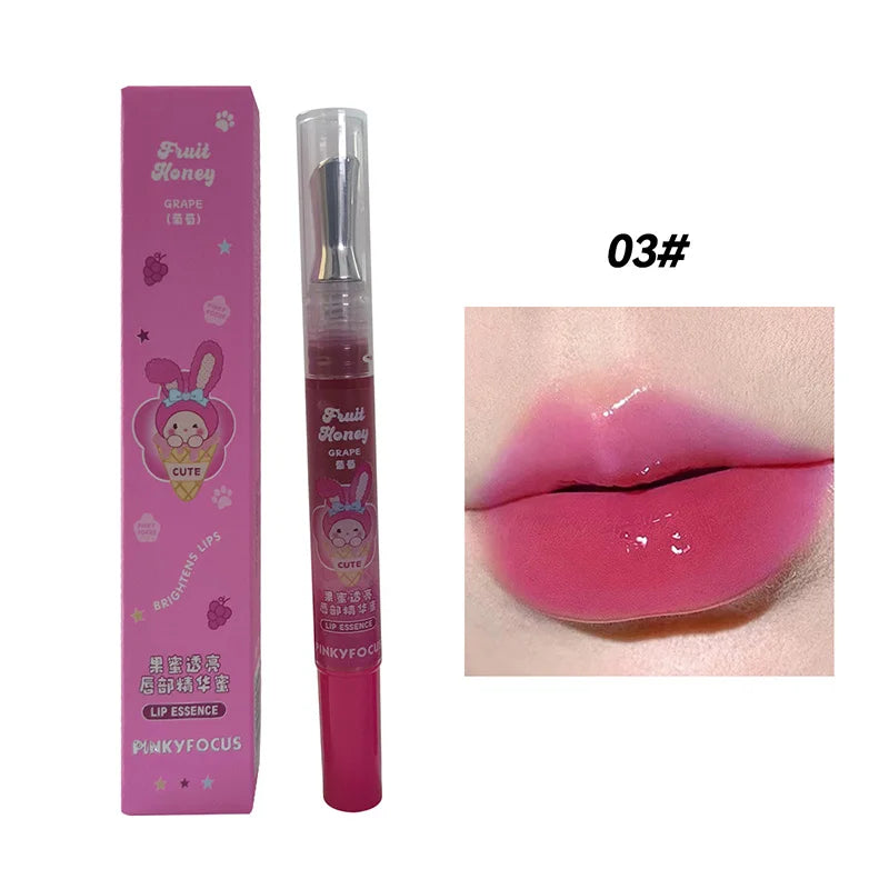 PinkyFocus Honey Lip Oil Essence – Moisturize & Smooth Lips