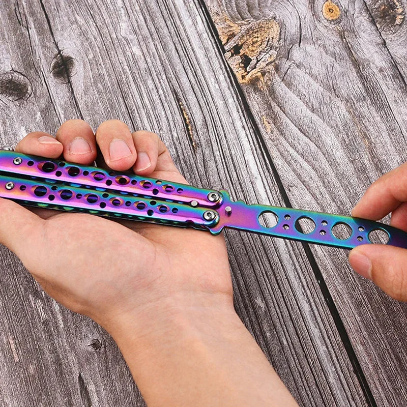 Butterfly Knife Trainer – Folding Balisong Practice Tool Peaceful Pleasures Health and Wellness