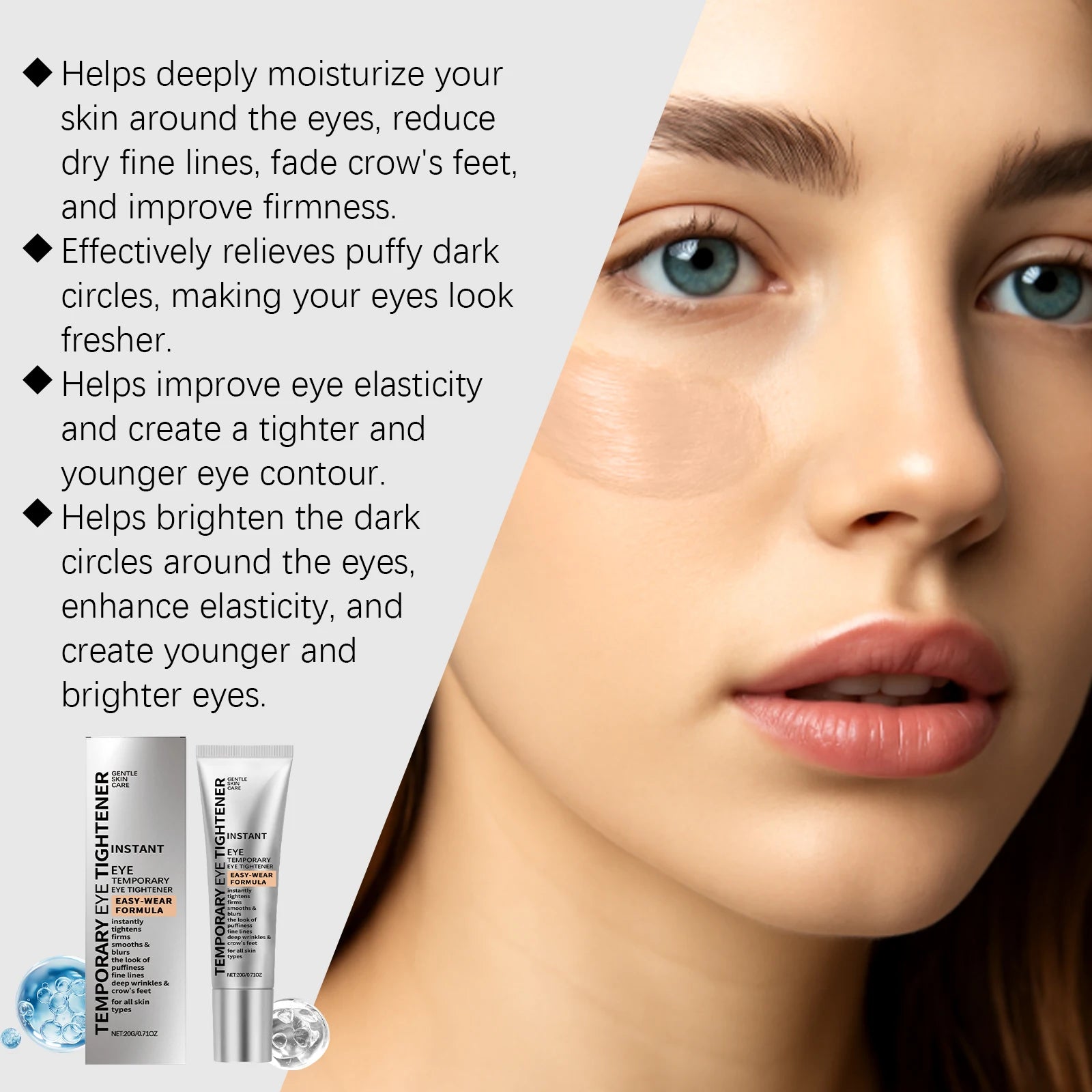 Vitamin E Firming Eye Cream Reduce Dryness Anti Dark Circles Removal Eyes Bags Enhance Skin Elasticity Moisturize Eye Care Serum Peaceful Pleasures Health and Wellness