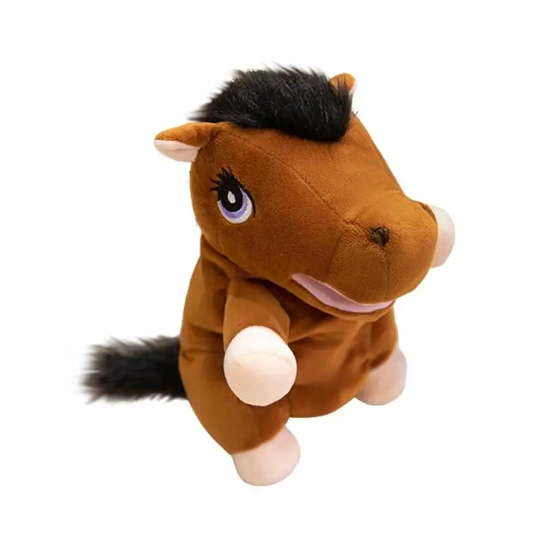 Horse Hand Puppet Plush Toy – Soft Stuffed Animal for Kids