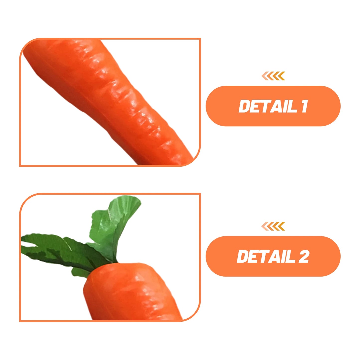 4pcs Mini Carrots Simulation Carrot Props Ornament Artificial Vegetable Fake Carrot Model For Party Festival Easter Photo Prop Peaceful Pleasures Health and Wellness
