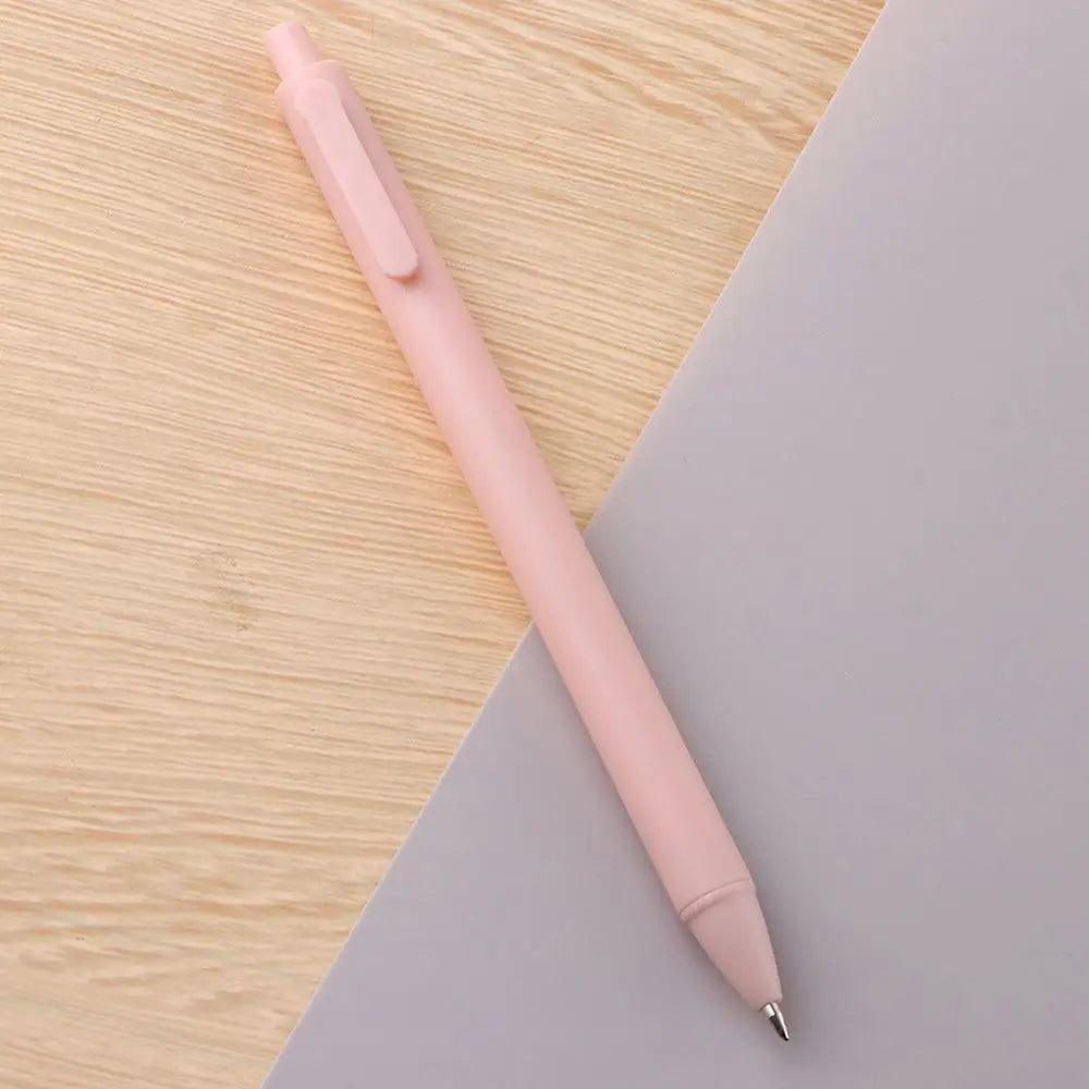 Smooth Office Gift 0.5mm Fine Funny Pens Press Pen Student Stationery Black Ink Pens Sign Pen Macaron Pens Manual Gel Pens Peaceful Pleasures Health and Wellness