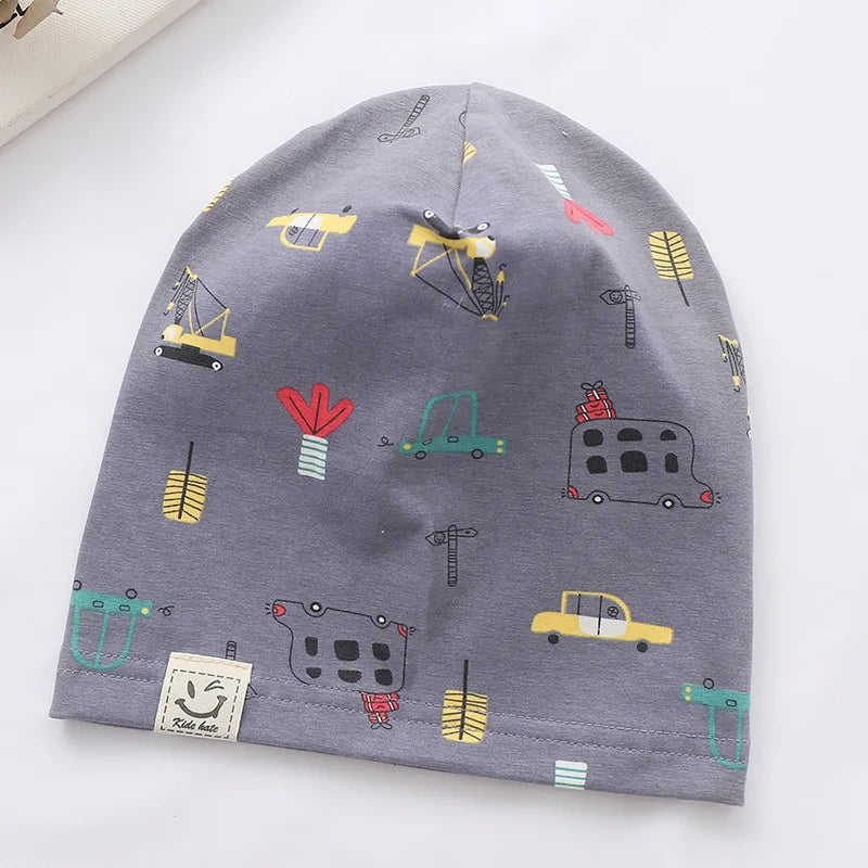Kids Beanie Hat | Soft Cotton Spring Autumn Boys Girls Ages 1–8
