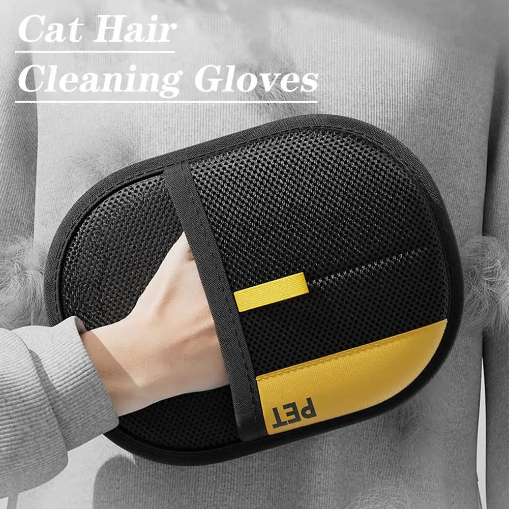 Pet Grooming Glove Electrostatic Hair Removal Gloves Dog Cat Removal Brush Gloves Adhesive Glove Carpet Clothing Cleaning Brush Peaceful Pleasures Health and Wellness