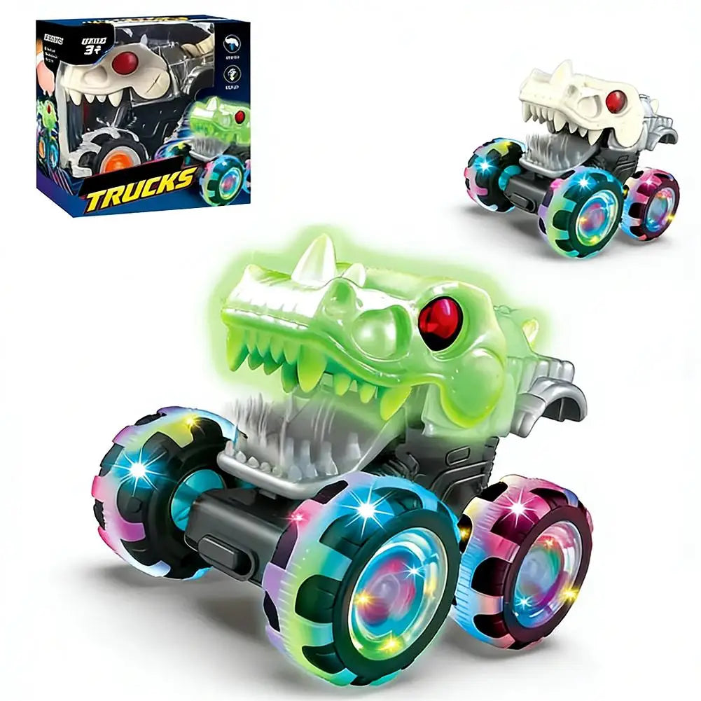 Light-up Truck Toy Cars Press Inertial Safety Car Model