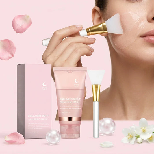 Collagen Peel-Off Facial Mask – Hydrating Night Skincare Set Peel-Off Face Mask Oasis Select