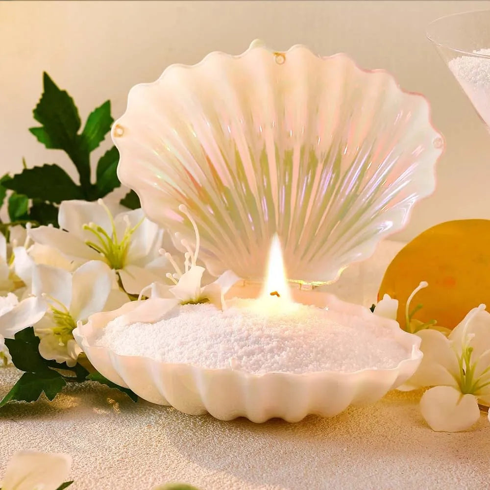 200g Pearl Candle Sand Kit – White & Black Wax Beads + 10 Wicks