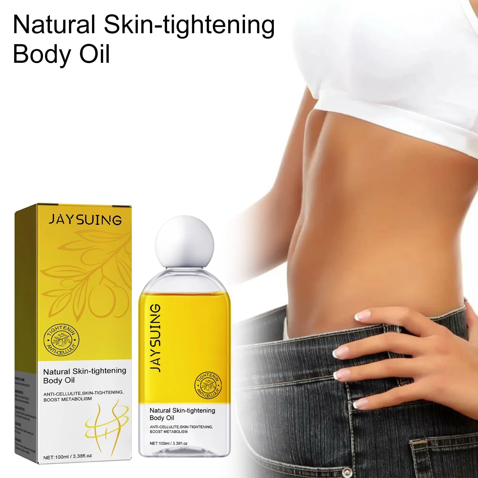 Tightening Body Oil Fat Reducing Anti Cellulite Deep Moisturize Smooth Lifting Firming Skin Relaxing Massage Belly Shaping Oil Peaceful Pleasures Health and Wellness