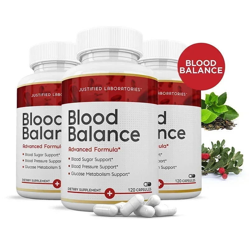 Blood Balance Supplement L Healthy Cholesterol & Triglyceride Levels, Blood Sugar, Blood Pressure, Glucose Metabolism Support Peaceful Pleasures Health and Wellness