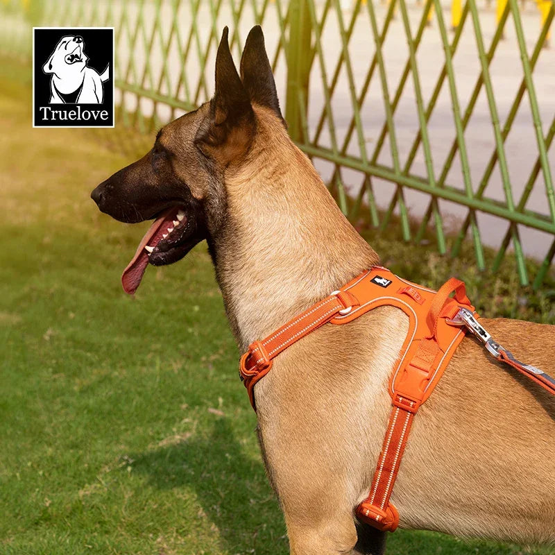 TRUE LOVE Pet Harness No Pull Nylon Reflective Dog Harness Adjustable Comfortable Control Step-in Brilliant Truelove TLH5654 Peaceful Pleasures Health and Wellness