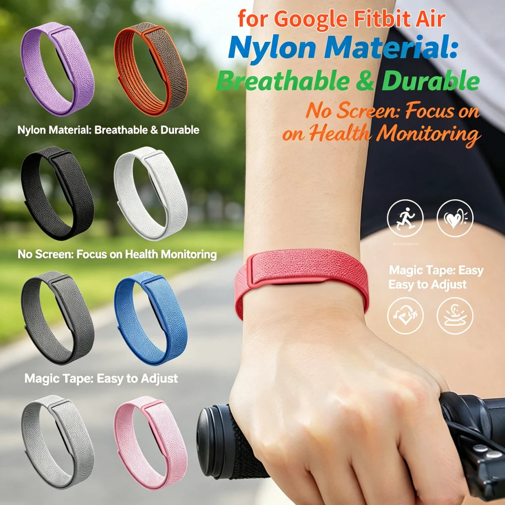Woven Nylon Band for Fitbit Air Strap Breathable Braided Watch Strap Plastic/Metal Buckle Sport Wristband Replacement Strap Peaceful Pleasures Health and Wellness
