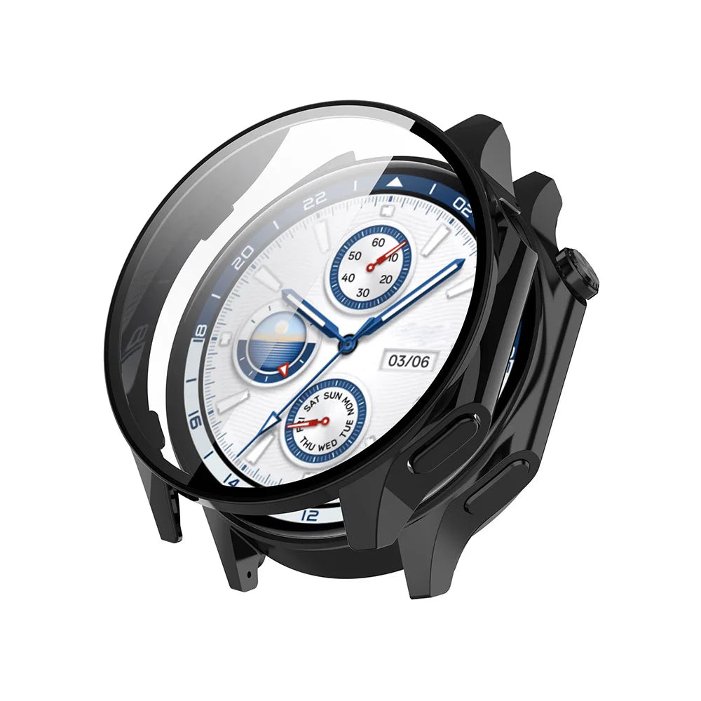 PC Case + Tempered Glass for OnePlus Watch 2 / OPPO Watch X Peaceful Pleasures Health and Wellness