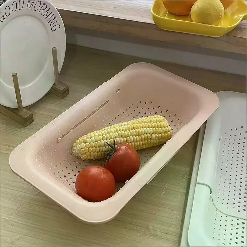 Telescopic Sink Drain Basket | Food-Safe PP, Tool-Free Sink Drain Basket Peaceful Pleasures Health and Wellness