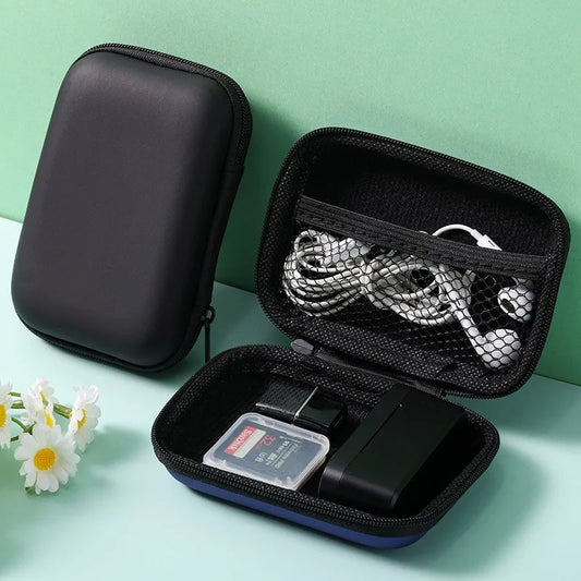 Organizing Storage Bag for Data Cable Phone Charger Headphone - Zipper Change Bag - Home Office Essential Peaceful Pleasures Health and Wellness