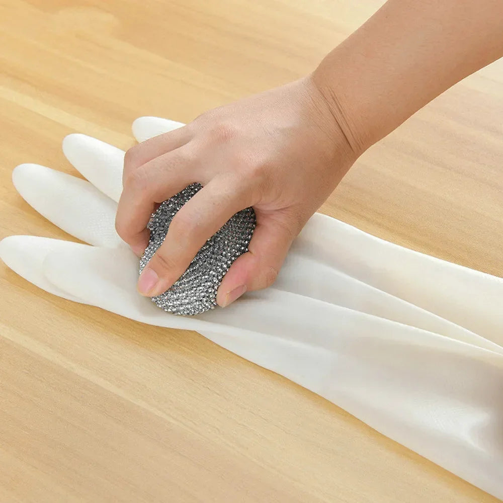 Dishwashing and Cleaning Gloves Silicone Rubber Household Scrubber Kitchen Cleaning Tools Gloves Peaceful Pleasures Health and Wellness