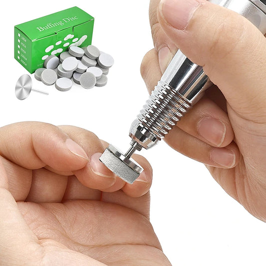 50pcs Nail Buffing Disc 20mm Polishing SandPieces For Quick Polishing Nails Manicure Tool Accessories Nail Kit Professional Set Peaceful Pleasures Health and Wellness