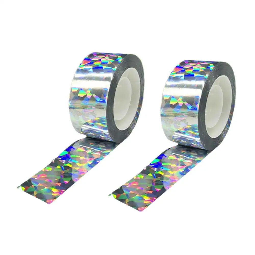 Bird Scare Tape 2 Rolls 164Ft Reflective Ribbon | Garden Fence