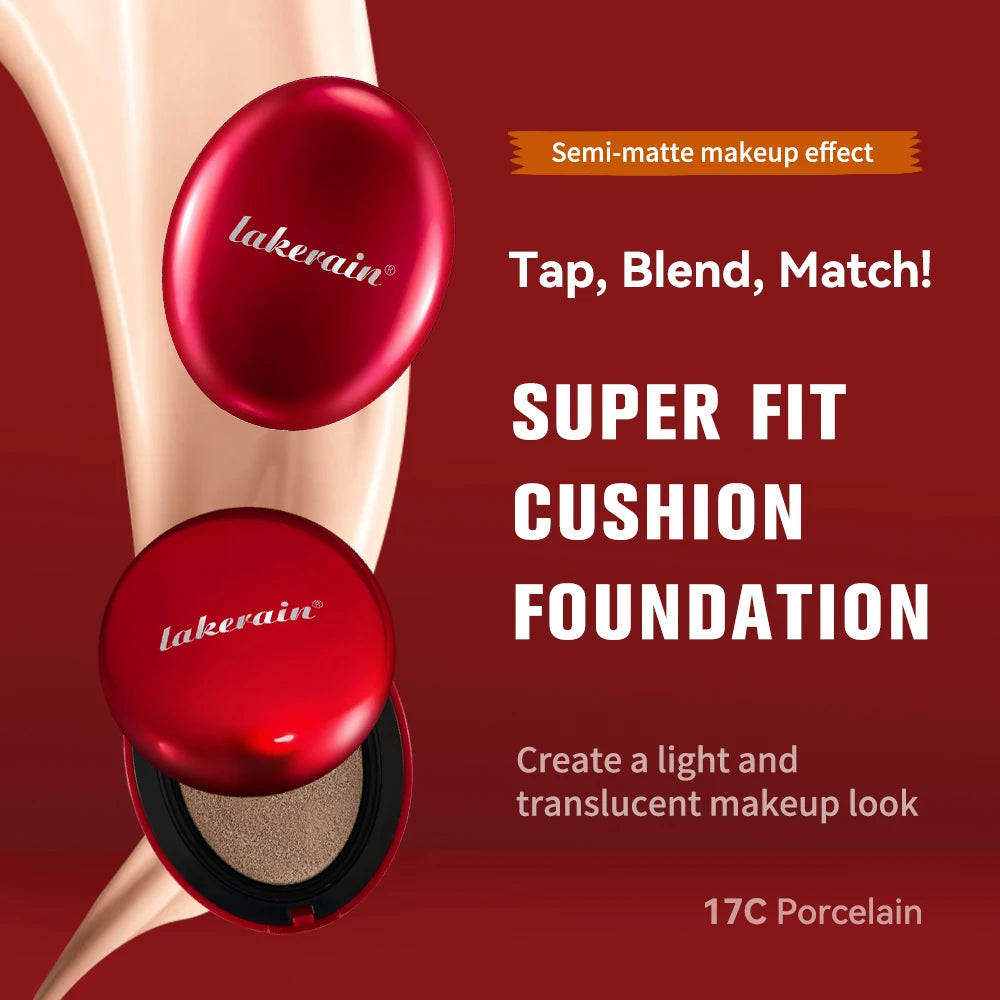 Cushion Foundation 72 Hours Long-Lasting Lightweight Buildable Coverage Semi-Matte Finish Korean Cushion Founda Peaceful Pleasures Health and Wellness