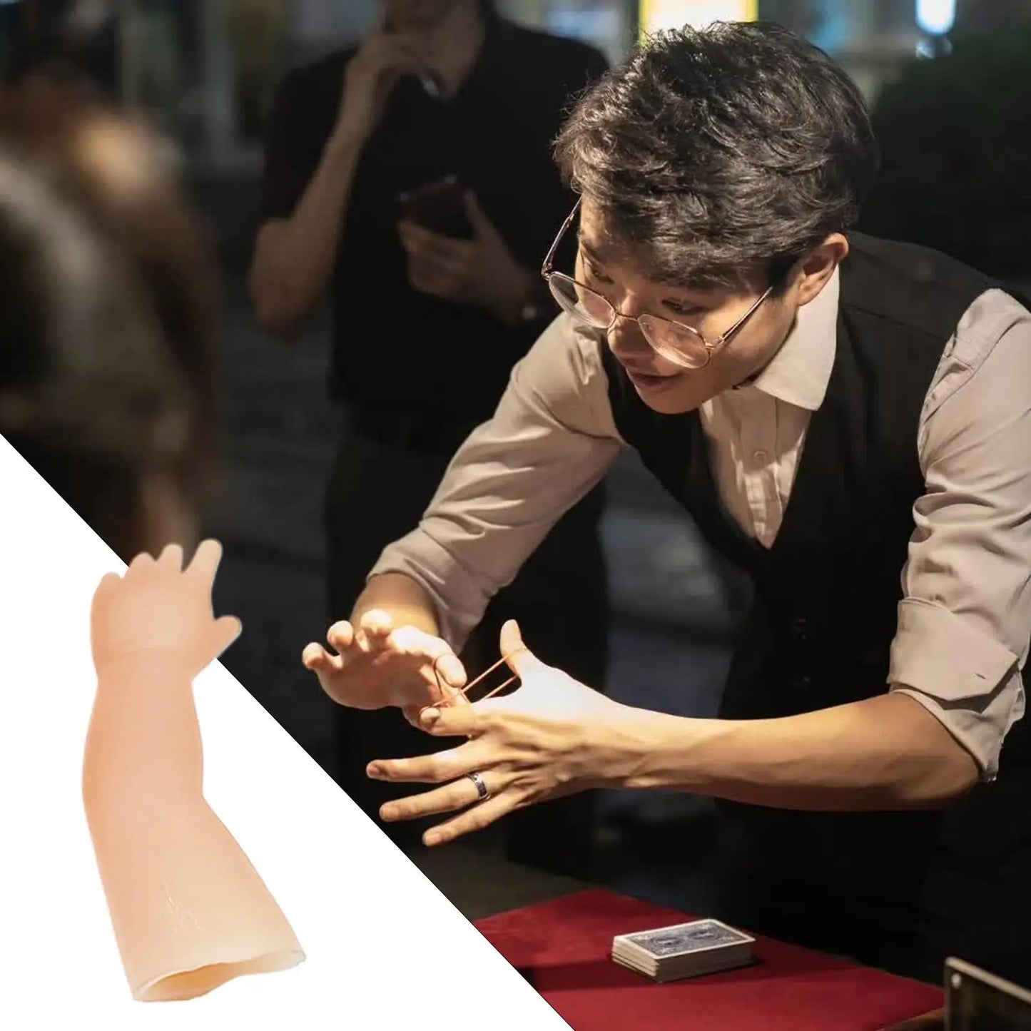 Coin Disappearing Magic Trick Prop – Silicone Mini Hand