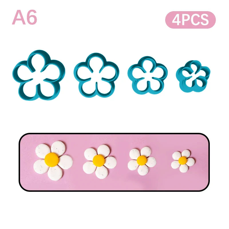 Christmas Tree & Wreath Polymer Clay Cutters – 4pc DIY Set