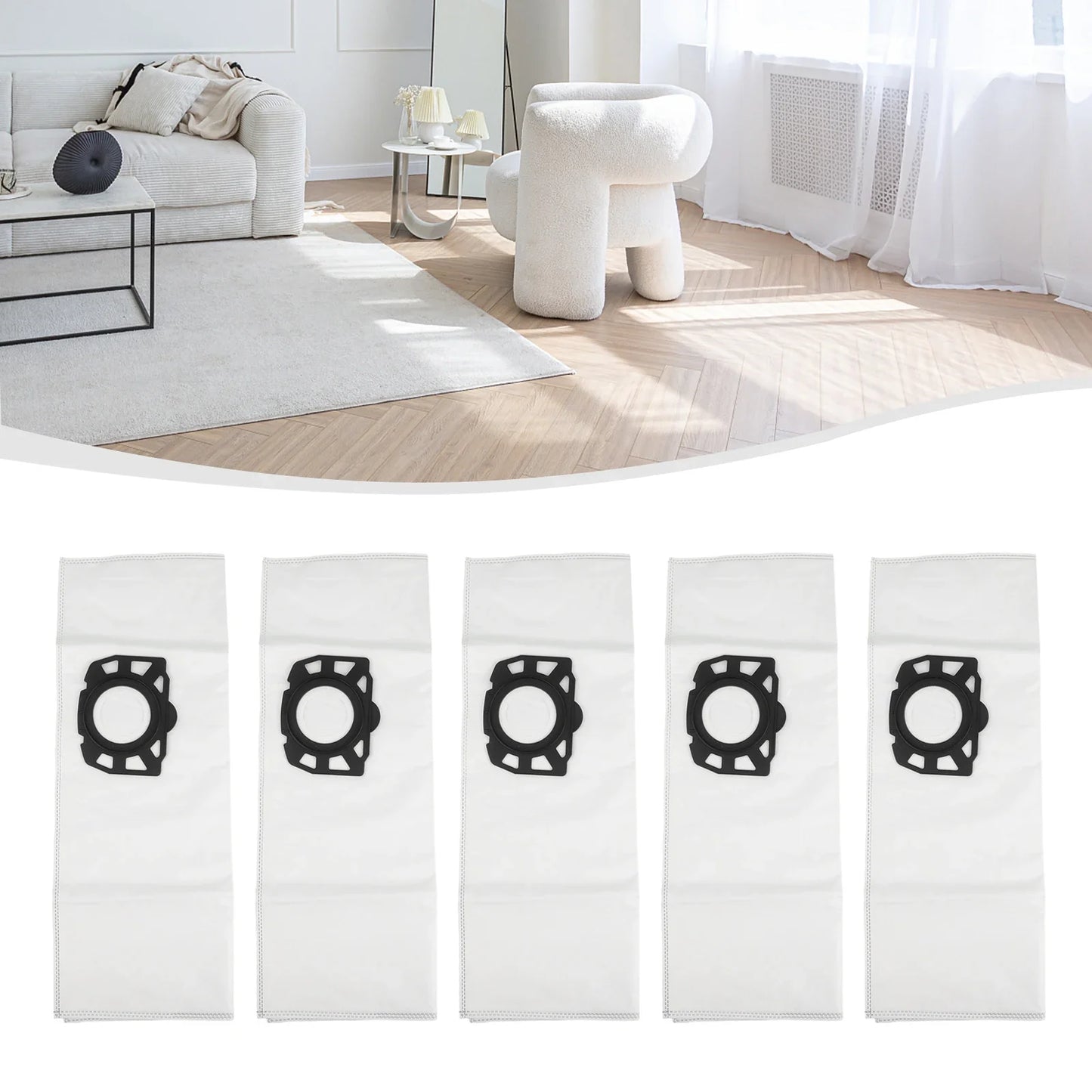 5-Pack Dust Bags for KA 40 WD2 WD3 SE4001 SE4002 Vacuums