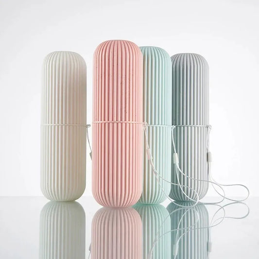 Portable Travel Toothbrush & Toothpaste Holder Case Travel Toothbrush Case Peaceful Pleasures Health and Wellness