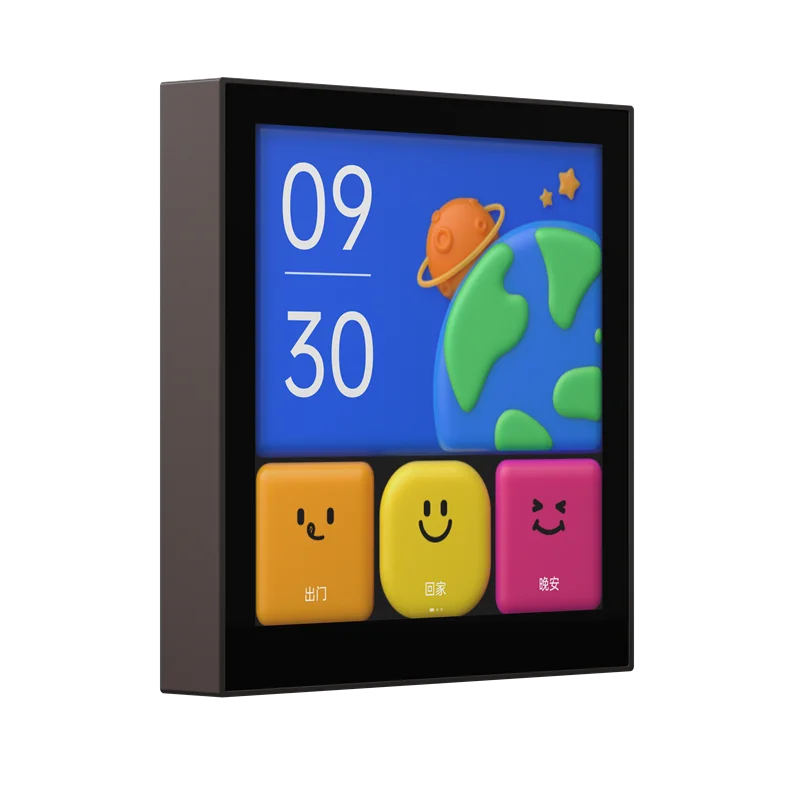 Aqara S1E Smart Magic Switch Touch Control 4" Full LED Timer Calendar Power Statistics Scene Setting Remote For Homekit APP Peaceful Pleasures Health and Wellness Grey