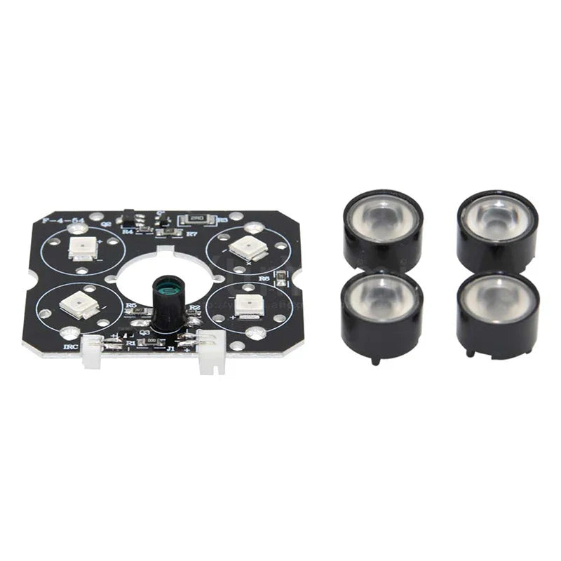 4-LED 850nm IR Illuminator Board – 90° CCTV Night Vision