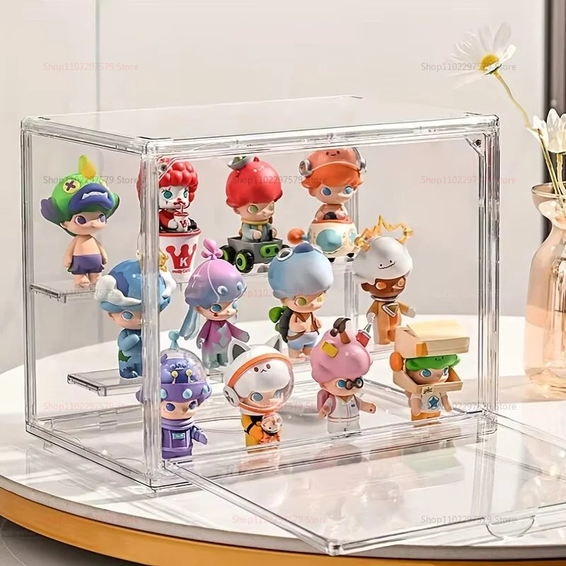 1pc Three Layer Acrylic Display Rack Transparent Ladder for Anime Car Model Blind Box Jewelry Storage and Organization Peaceful Pleasures Health and Wellness