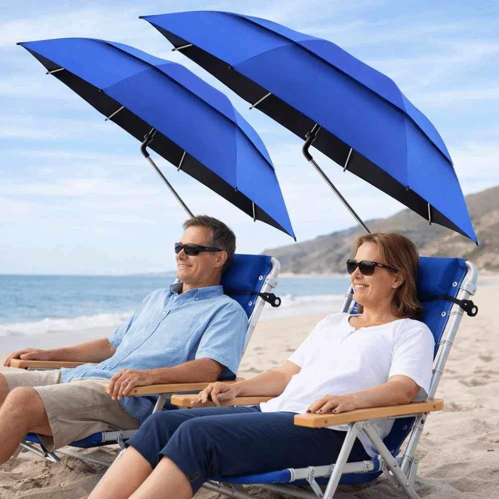 360° Adjustable Clamp Umbrella | Large UV Outdoor Shade
