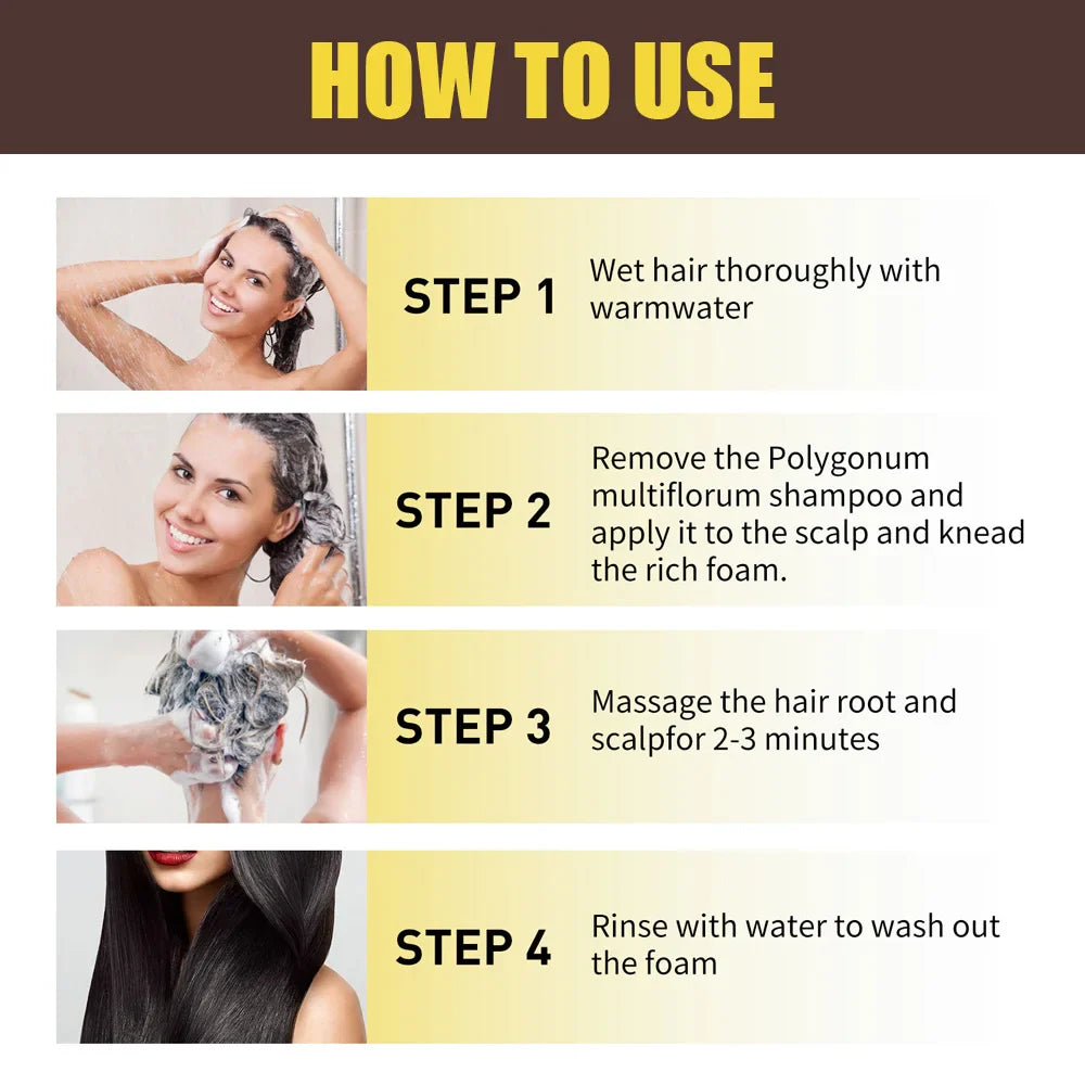 3-in-1 Hair Color Shampoo – Gray to Brown Coverage 100ml