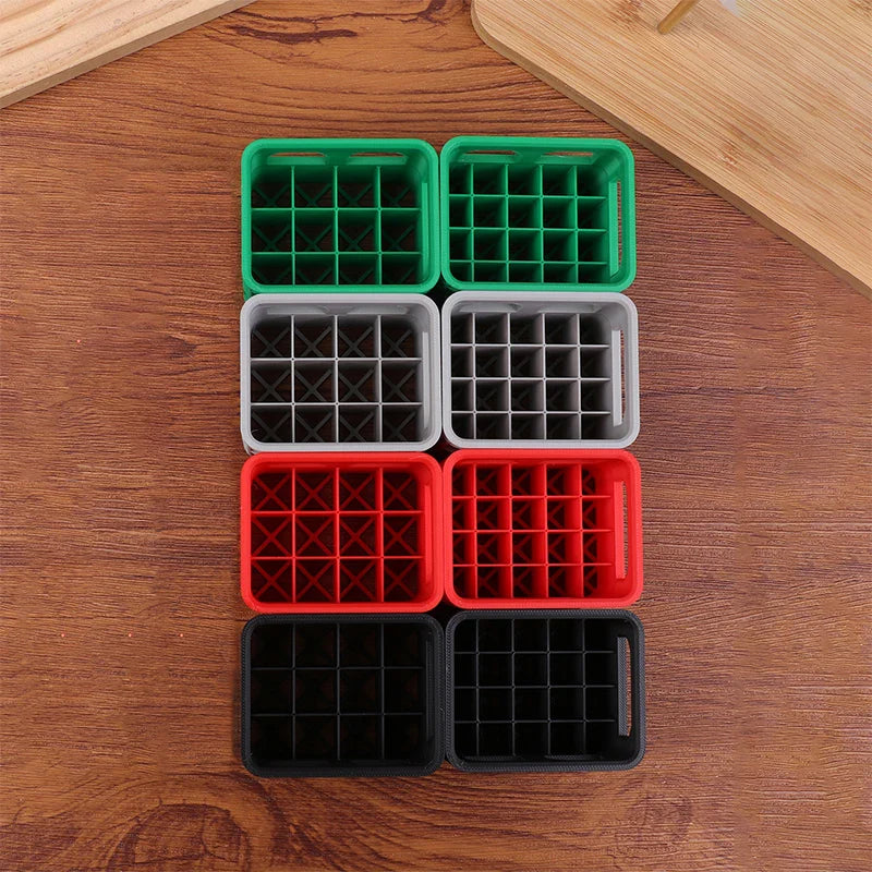 Stackable AA AAA Battery Storage Box | Beer Crate Organizer