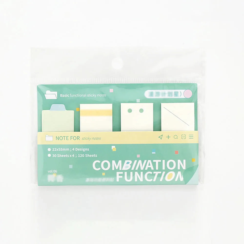 120 Sheets Combination Sticky Notes Roaming Plan Star Schedule