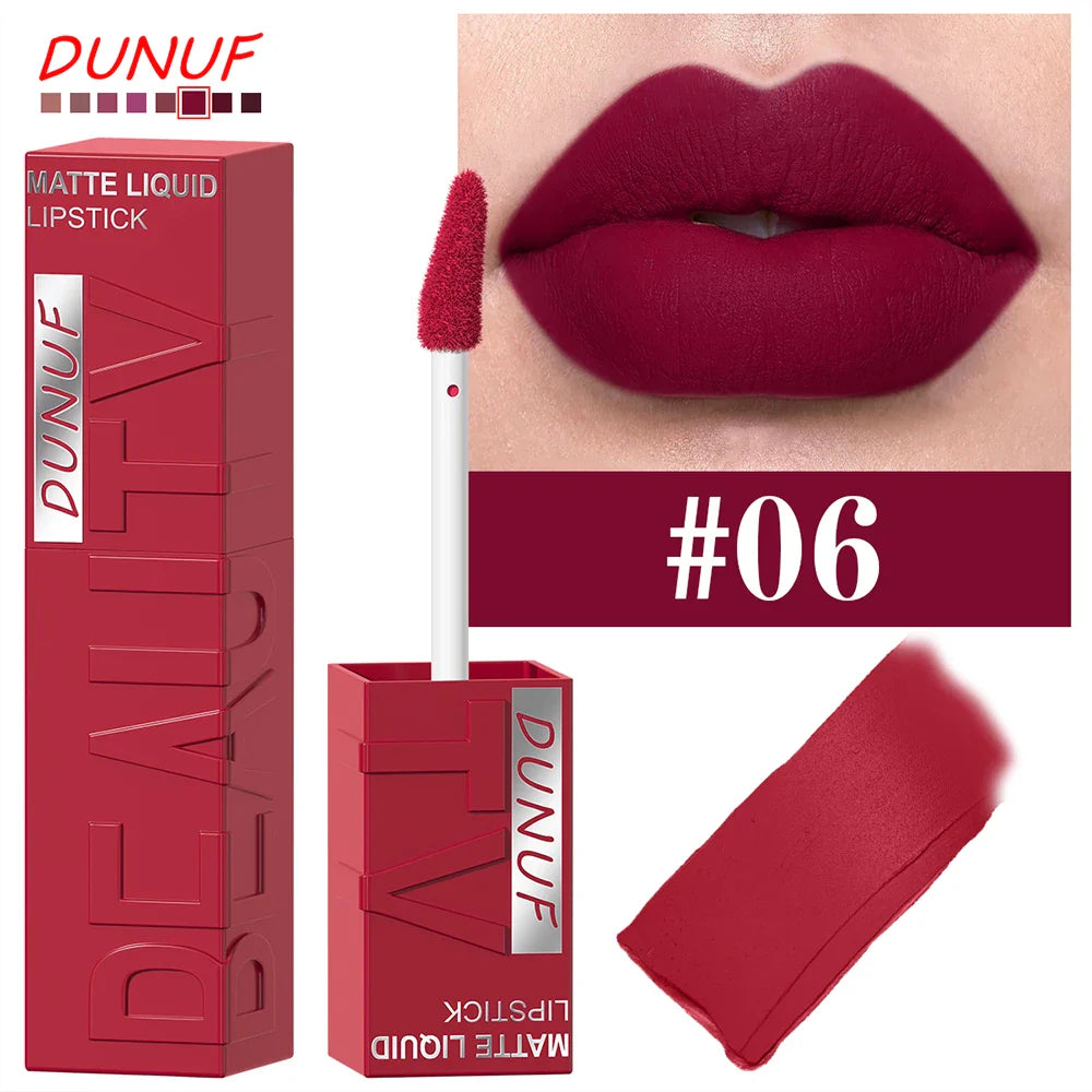 DUNUF Y2K Waterproof Lip Gloss – Non-Stick Long-Lasting Color