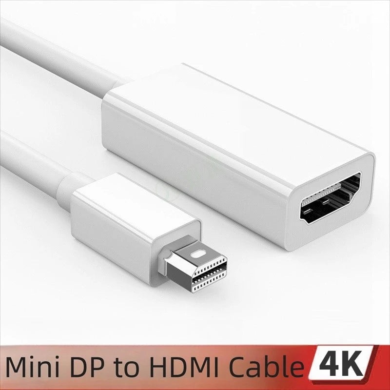 Mini Displayport To HDMI-compatible Cable 4K Adapter 1080P Mini DP Male to HDMI-compatible Female For Apple MacBook Air Pro Peaceful Pleasures Health and Wellness