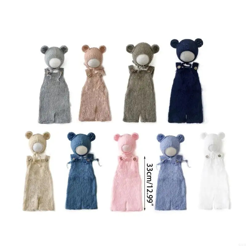 Newborn Photography Props | Mohair Baby Outfit Set 0–1 Month
