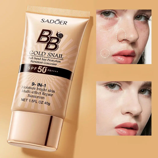 Hydrating Gold BB Cream – Full-Coverage Foundation, Concealer & SPF Tinted Moisturizer Peaceful Pleasures Health and Wellness