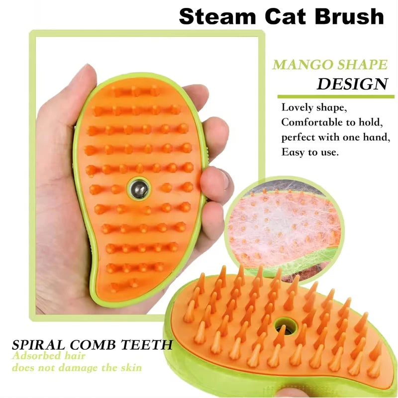 High Quality Plastic USB-Charge Portable Handheld Pet Grooming Brush with Massage Function Luxury Design for Bathroom Use Peaceful Pleasures Health and Wellness