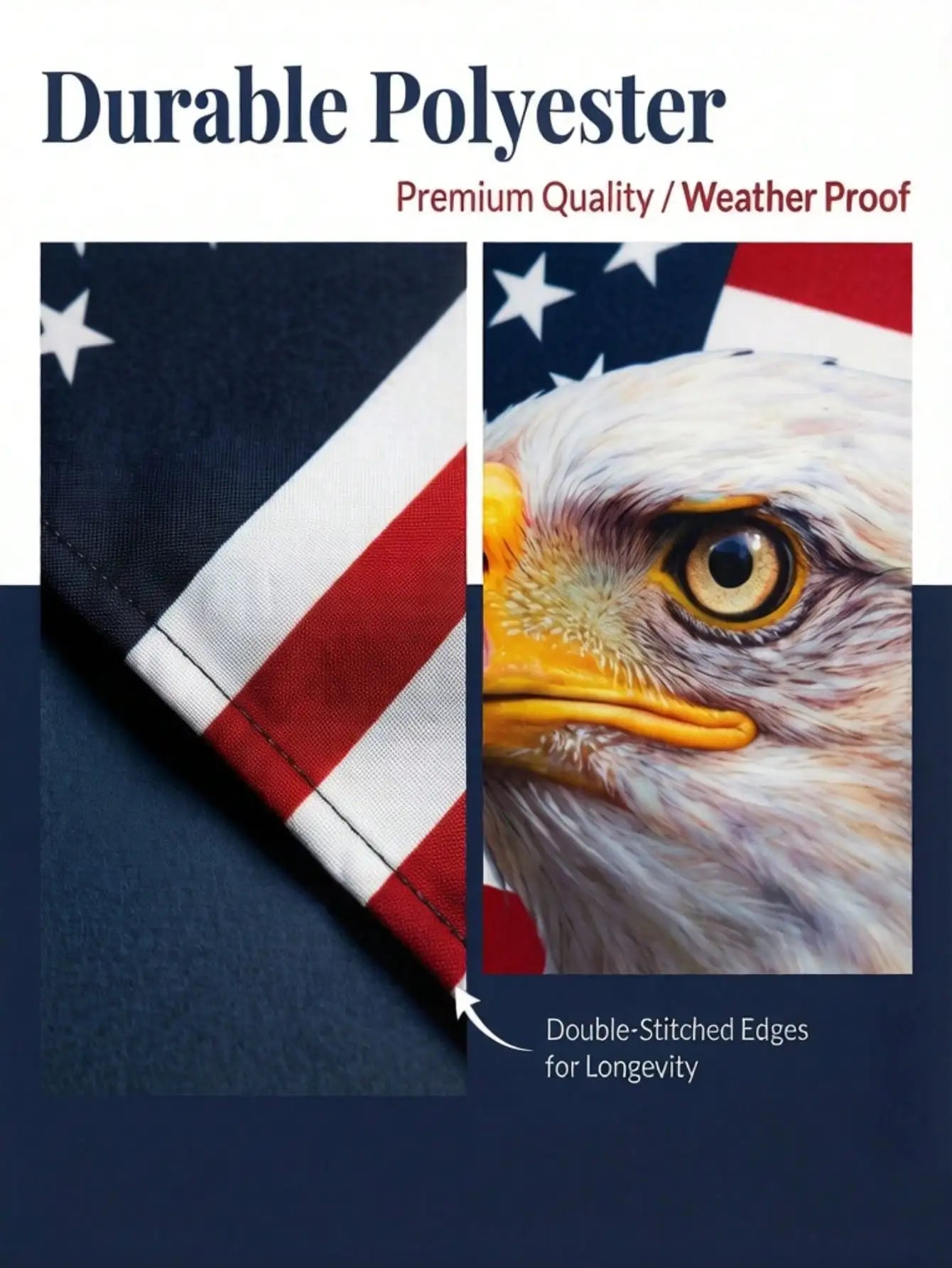 1pc Personalized Patriotic Garden Flag Custom Family Name Eagle Banner 1776 2026 Memorial Day Independence Day Decor Peaceful Pleasures Health and Wellness