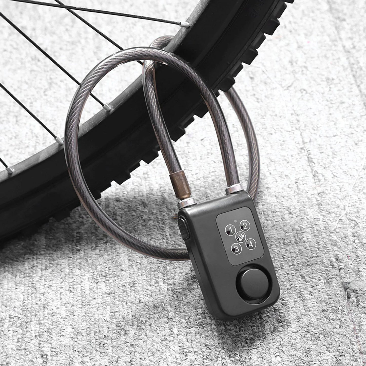 110dB Smart Waterproof Password Alarm Bicycle Lock | IP44