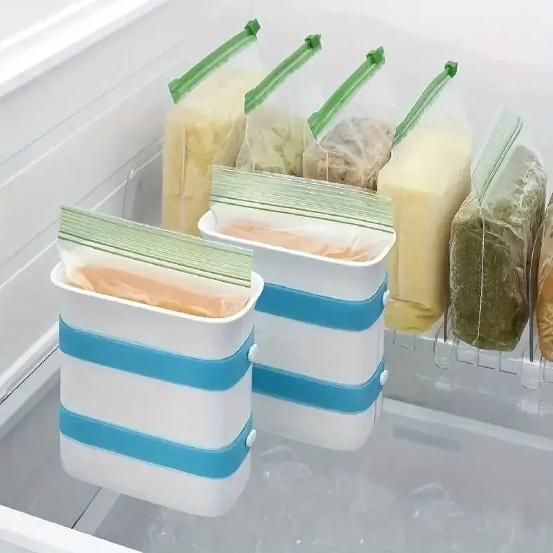 Freezer Food Block Maker – Portable ABS + Silicone Food Storage & Freezing Container