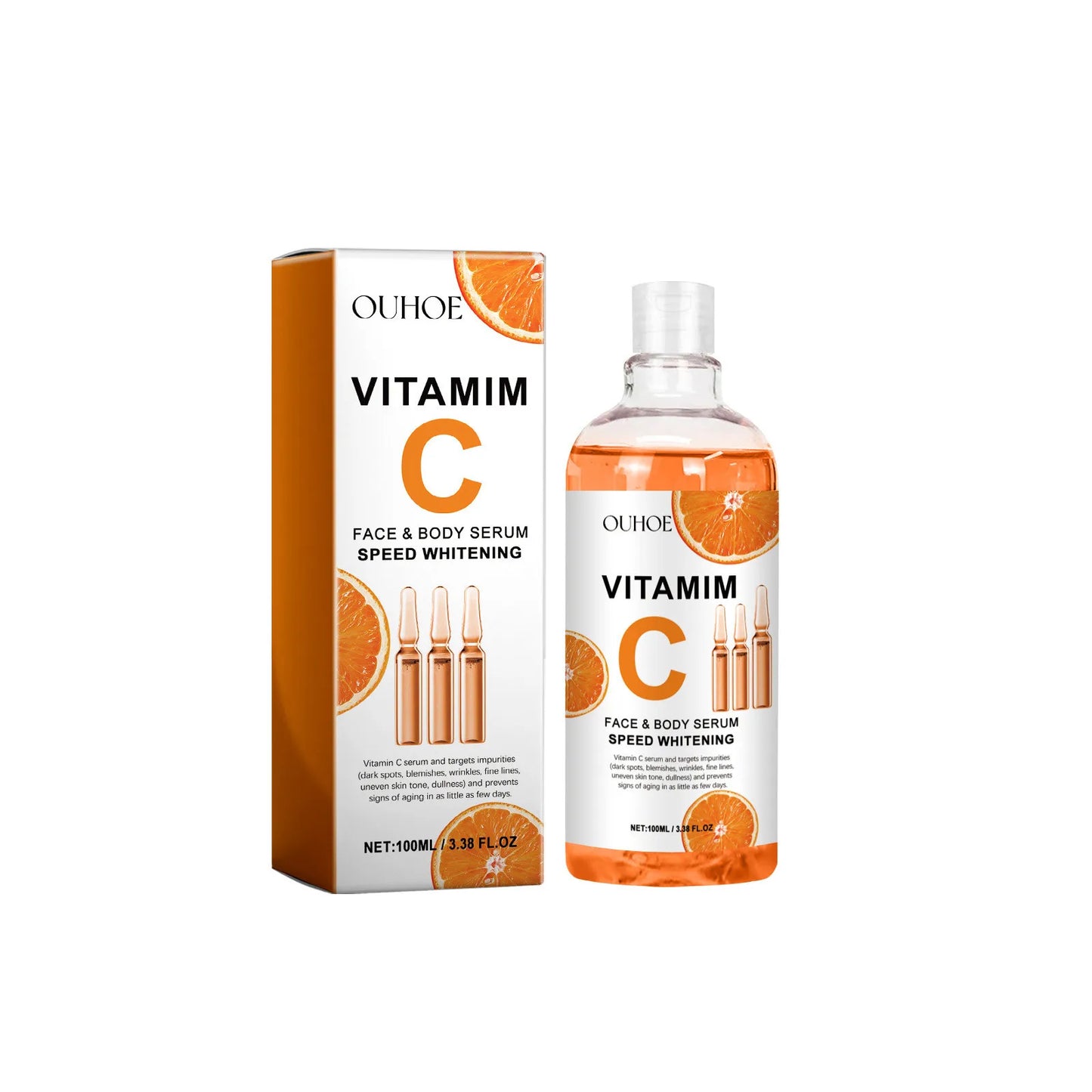Hyaluronic Acid Vitamin C AHA Face & Body Serum 100ml